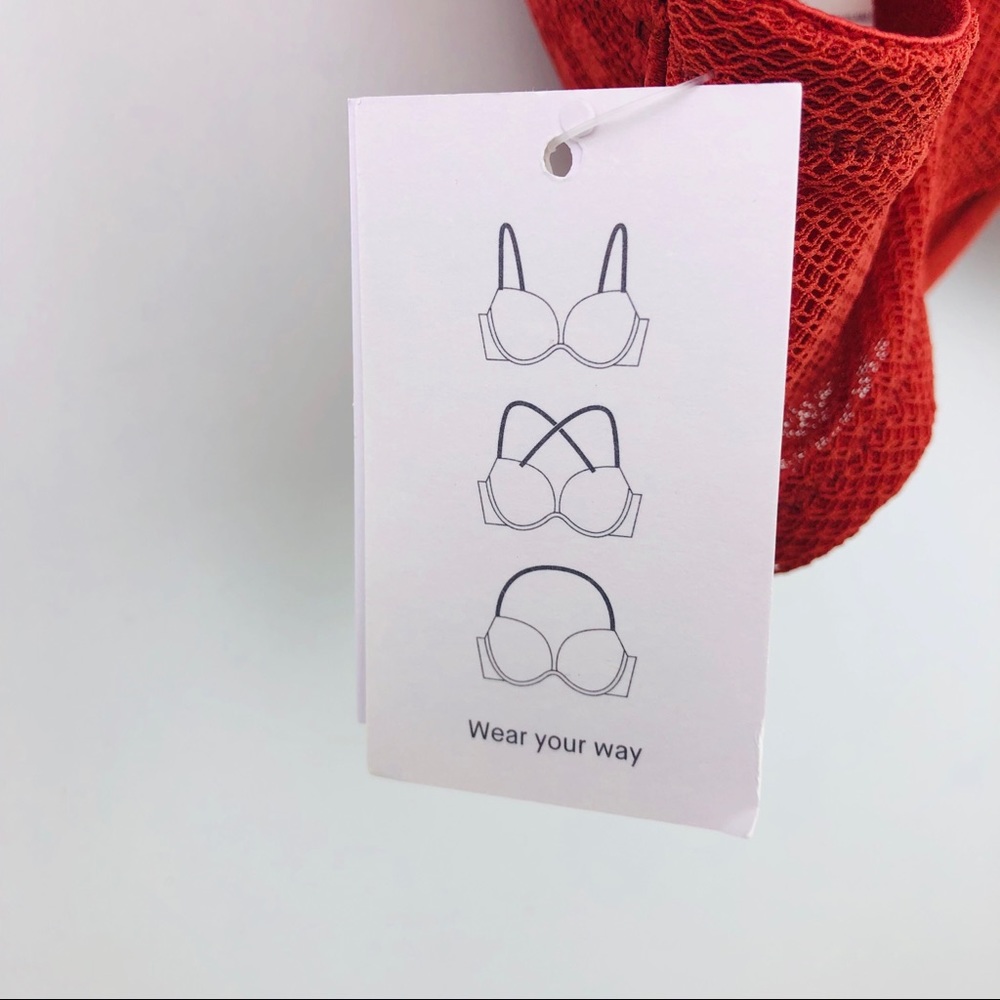 Women's Lace Underwire Bra - Red - Picture 7 of 11